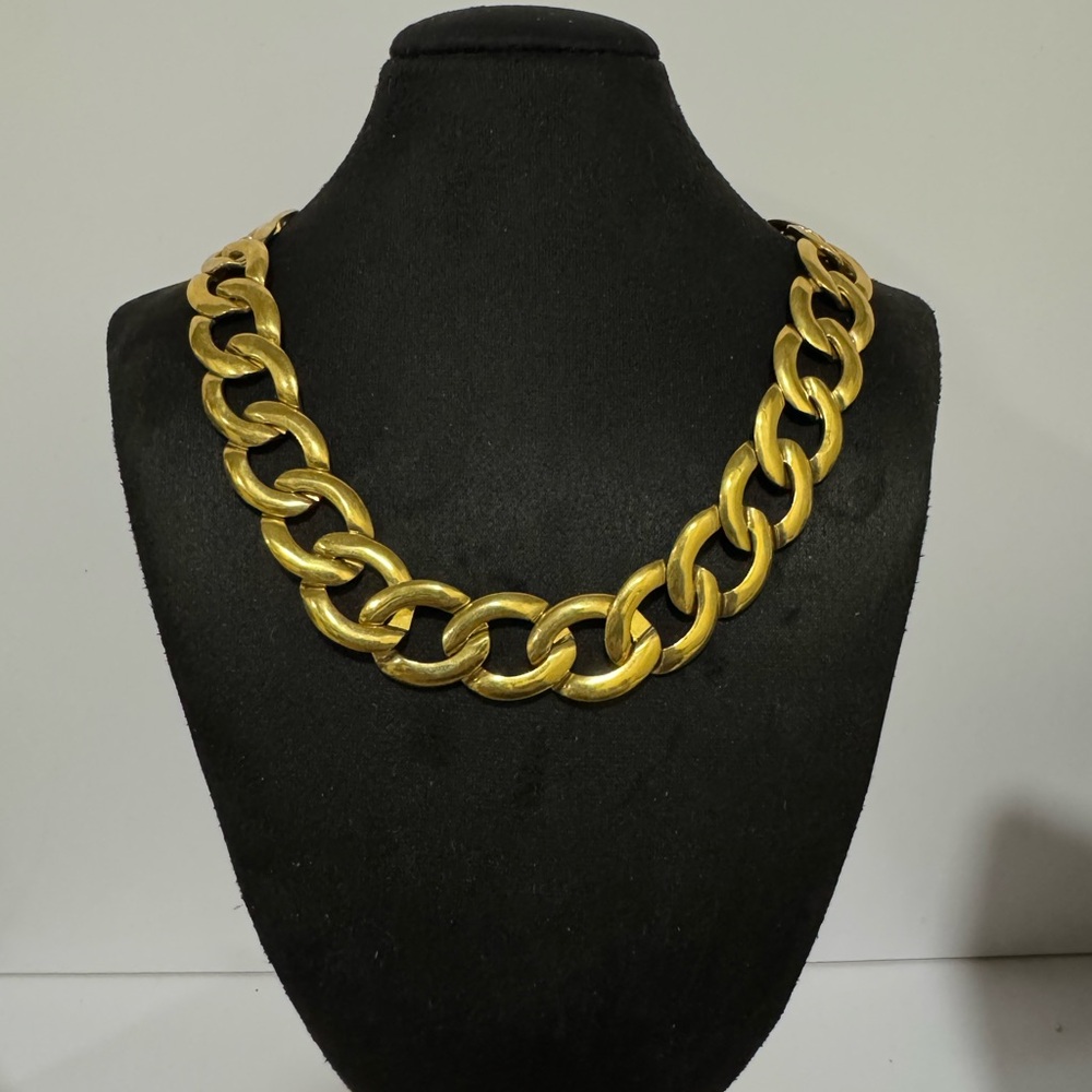 VINTAGE NAPIER GOLD LINK CHAIN NECKLACE